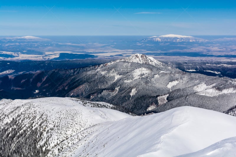 地形,塔特里山脉,摄像机拍摄角度,平原,天空,雪,滑雪坡,山脊,戏剧性的景观,白色