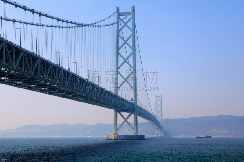 神户,日本,桥,明石海峡大桥,淡路岛,舞妓,兵库县,树篱,吊桥,水
