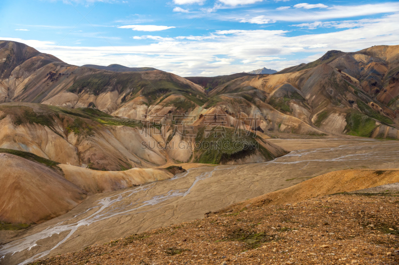 兰德玛纳,火山,山,fjallabak nature reserve,冰岛国,旅行者,地形,火山地形,夏天,色彩鲜艳