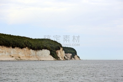 吕根岛,海岸线,梅克伦堡前波莫瑞州,自然,水,天空,悬崖,水平画幅,地形,无人