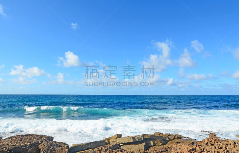 天空,海洋,蓝色,粗糙的,萨萨里,水,水平画幅,沙子,银色,无人