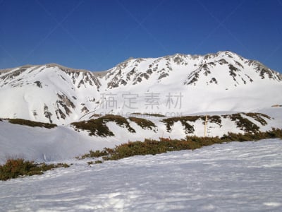富山县,日本,立黑山部阿尔卑斯山脉路线,日本阿尔卑斯山脉,水平画幅,山,雪,阿尔卑斯山脉,无人,富山