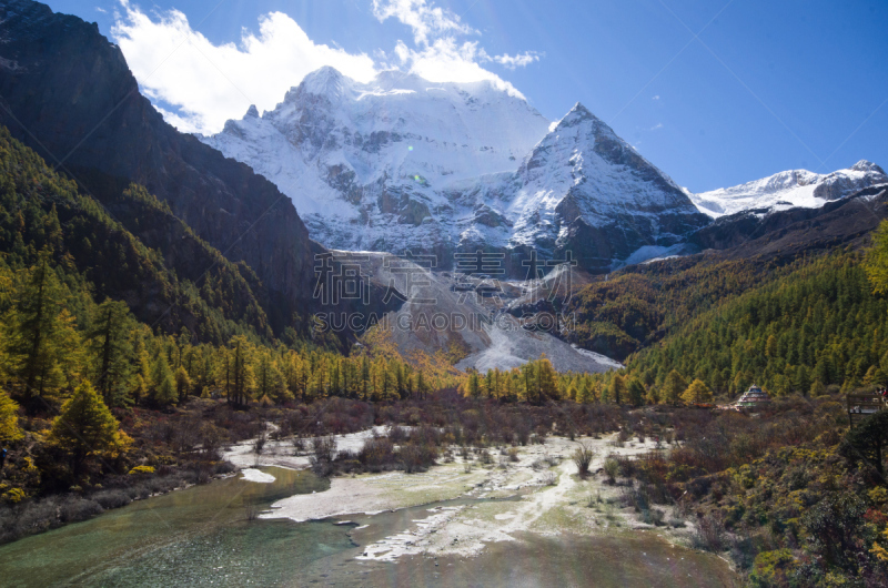 雪,湖,国际著名景点,秋天,山,野生动物保护区,背景,国内著名景点