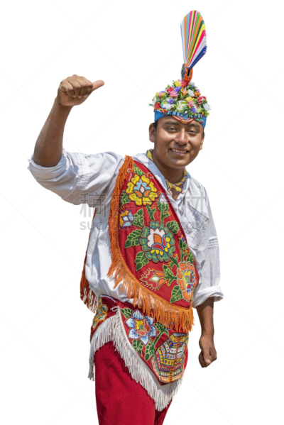 墨西哥人,表演者,背景分离,注视镜头,成年的,仅成年人,飞鱼,杂技演员,男人,多色的