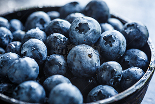 蓝莓,饮食,水平画幅,素食,水果,无人,蓝色,浆果,组物体,熟的