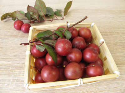 红色,李子,篮子,樱桃,水平画幅,水果,无人,blireiana plum,水果篮子,熟的