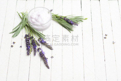 润肤露,熏衣草,留白,芳香的,水平画幅,无人,spa美容,奶油,乡村风格,化妆用品