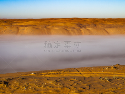 雾,wahiba,阿曼,安静,橙色,波斯湾,阴影,沙漠,户外,天空