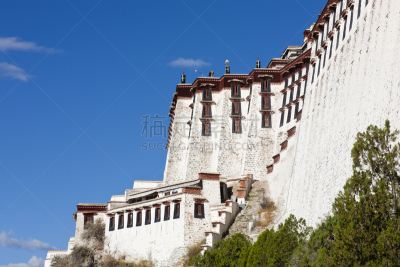 布达拉宫,喇麻庙,天空,灵性,水平画幅,无人,东亚,异国情调,户外,过去