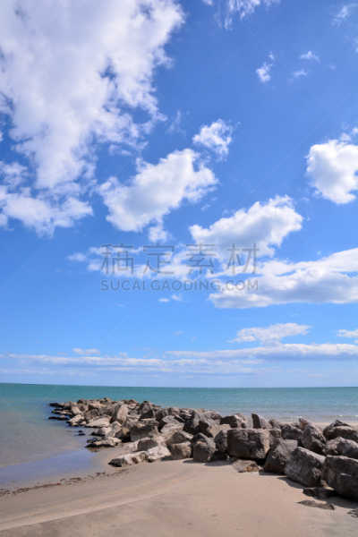 沙子,空的,海滩,地中海,蔚蓝海岸地区,垂直画幅,水,天空,无人,夏天