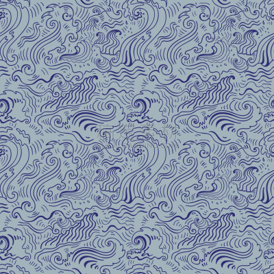 海洋,背景,波形,水,暴风雨,绘画插图,古老的,古典式,夏天
