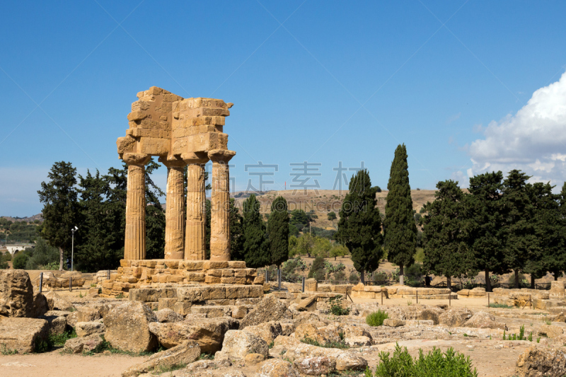 Archaeological Area of Agrigento, Dioscuri temple symbol of the city