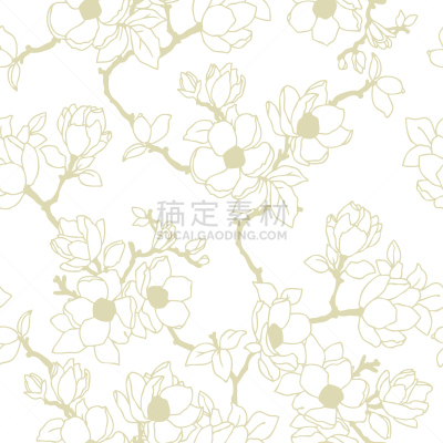 四方连续纹样,仅一朵花,苹果,留白,艺术,纹理效果,纺织品,无人,优美,绘画插图