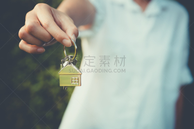 模型,手牵手,住房,新的,灵感,水平画幅,银行,形状,销售职位,房地产经纪人