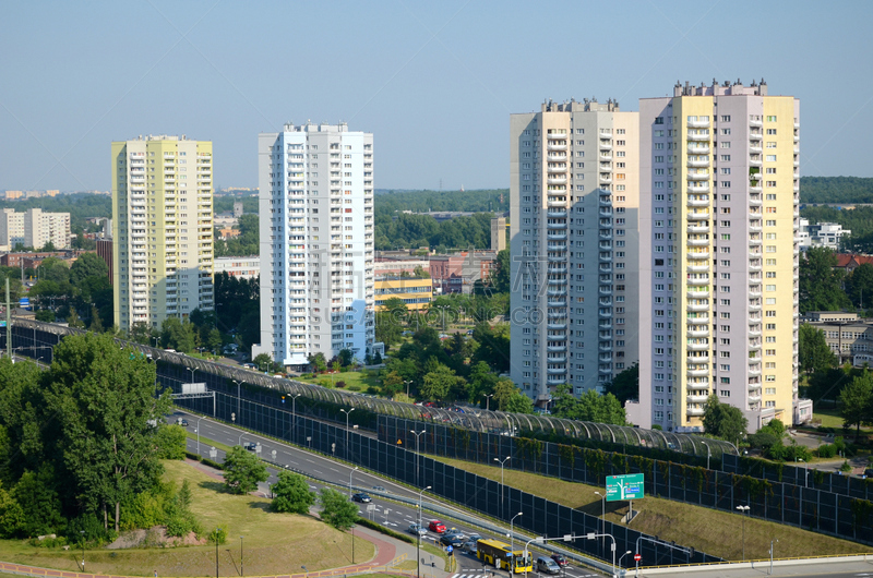 Residential skyscrapers in Katowice, Poland