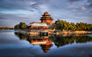 故宫,围墙,北京,中国,西北,当地著名景点,角落,万里无云,国内著名景点,世界遗产