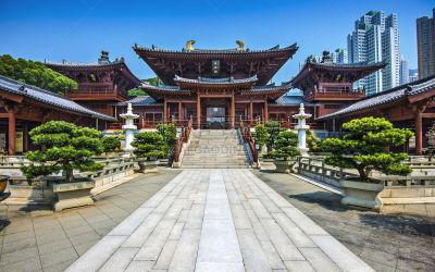 女修道院,唐朝,南莲园池,灵性,水平画幅,无人,东亚,户外,园艺展览,佛教