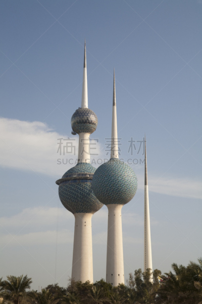 科威特塔,国际著名景点,球体,云,波斯湾,现代,著名景点,阿拉伯风格,户外