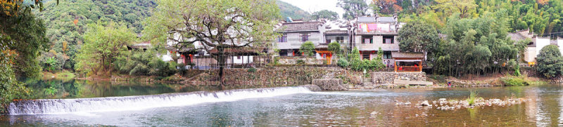 婺源,江西省,水,水平画幅,无人,古老的,户外,石材,石头,河流