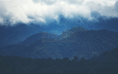 山脉,自然,风景,地形,田地,多层效果,热带雨林,热带气候,环境,云