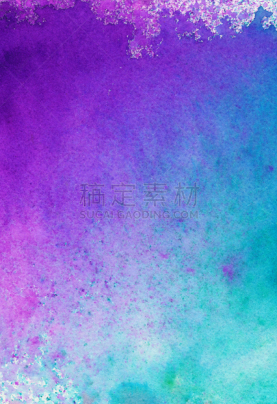 紫色,手工着色,蓝色,粉色,山,青绿色,色彩鲜艳,色彩渐变,水彩颜料