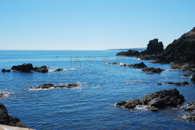 闪亮的,岩石,南,海洋,圣马洛,看,贝里克,圣阿布斯海角,鸬鹚,海岬
