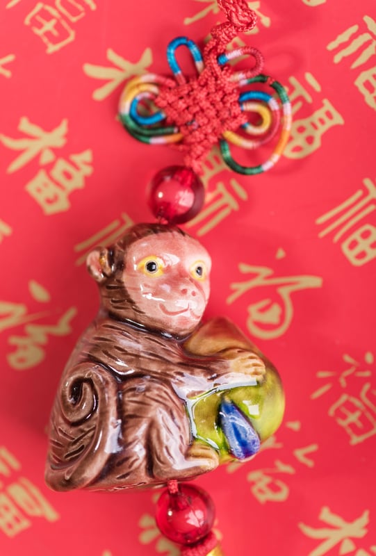 猴子,春节,纪念品,猴年,垂直画幅,无人,2016,2015年,古典式,十二宫图