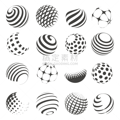 球体,黑白图片,球,行星,天气,符号,计算机图形学,点染,布置,联系