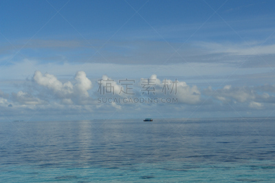 巨大的,平底船,海洋,天空,水平画幅,印度洋,无人,蓝色,多尼船,户外