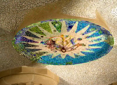 桂尔公园,西班牙,巴塞罗那,巴特罗公寓,加泰隆尼亚,水平画幅,建筑,无人,欧洲,装饰物