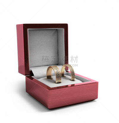 珠宝,盒子,红色,婚礼,结婚戒指,垂直画幅,纹理效果,形状,绘画插图,符号