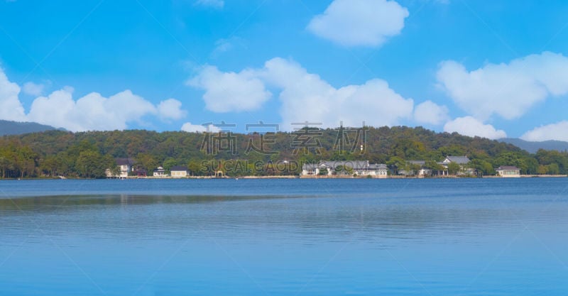 杭州,风景,俄亥俄河,西湖,水,天空,夏天,光,湖