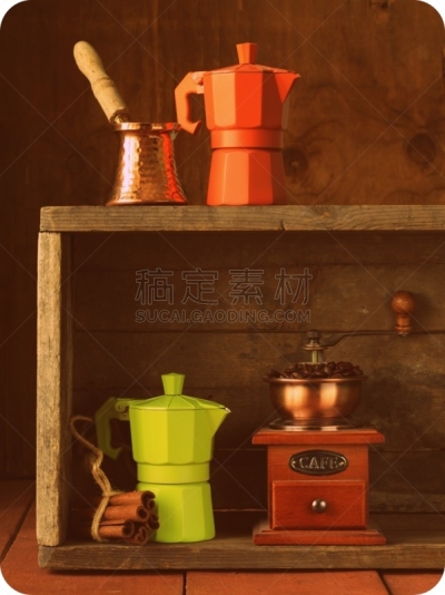 咖啡,灯光技术,图像特效,厨房器具,磨咖啡机,咖啡机,垂直画幅,无人,古老的,古典式