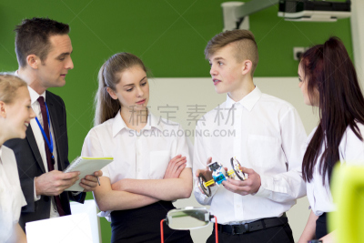 技术,教室,青少年,留白,男性,建筑业,知识,学校,露齿笑,教师