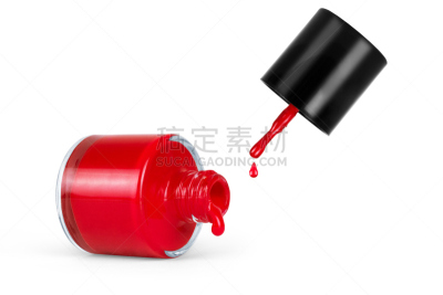 白色,瓶子,分离着色,红色指甲油,个人随身用品,女人,水平画幅,珐琅,化妆用品,工作室