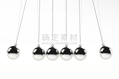 牛顿碰撞球,成一排,球体,闪亮的,金属,玩具,图像,无人,计算机制图,想法