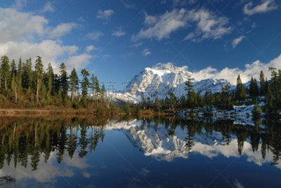 舒克森山,背景,接力赛,取景湖,天空,水平画幅,雪,无人,户外,湖