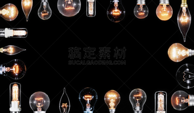 热,在上面,大量物体,抽象拼贴画,黑色,爱迪生,变光开关,眨眼,合成图像,留白
