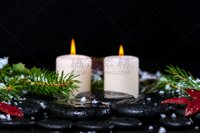 雪,冬天,常绿树,水滴,概念,枝,spa美容,水,禅宗,芳香的