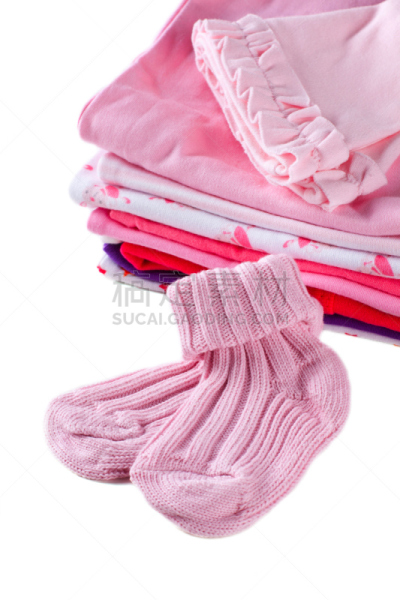 衣服,女婴,个人随身用品,垂直画幅,折叠的,纺织品,小的,袜子,无人,婴儿