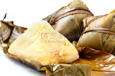 蒸菜,米饺子,打开了的,端午节,中式外卖,饺子,多样,食品,米,中国食品