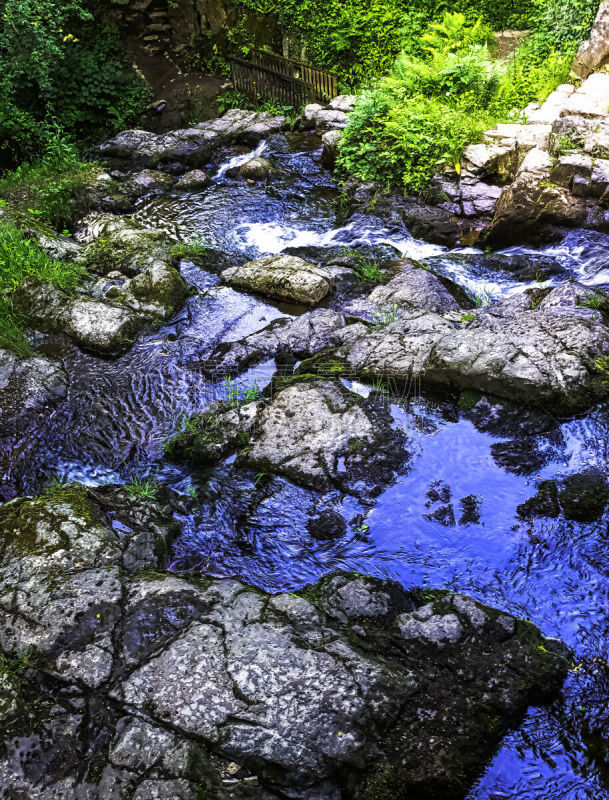 La Petite Cascade - The Little Waterfall of the Cance and Cançon rivers  - Le Neufbourg, Normandy, France