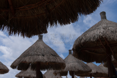 爱库马尔,海滩,尤卡坦州,墨西哥,肯他纳罗,旅游目的地,水平画幅,无人,契晨-伊特萨,户外