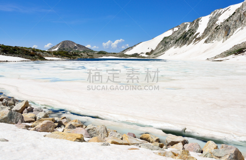 山,雪山坡,怀俄明,冰河,梅迪辛博山脉,自然,水平画幅,雪,无人,早晨