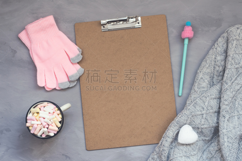 毛衣,棉花软糖,灰色,背景,白色,咖啡,水泥,粉色,冬天,舒服