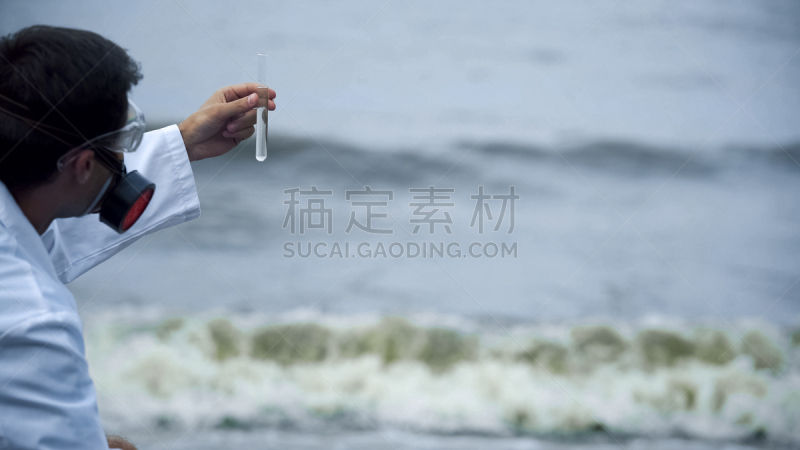实验室,城市生活,浮油,研究人员,水,装管,化学家,生态学家,科学实验