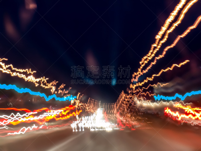 夜晚,汽车,看风景,摇晃镜头,荧光色,荧光灯,手电筒,运动模糊,灯笼,霓虹灯