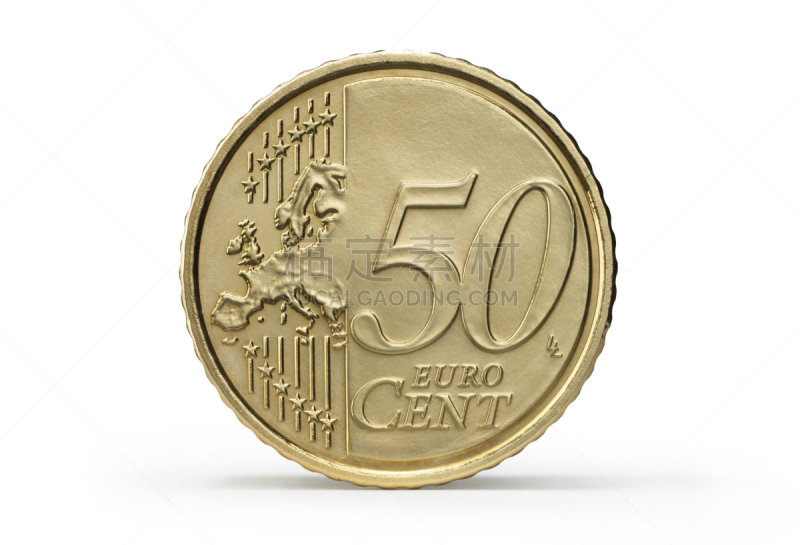 数字50,一个物体,50欧元分币,分币符号,欧元符号,商务,背景分离,数,灵感,想法