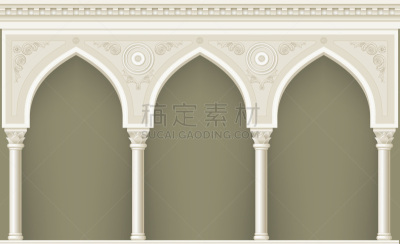 时尚,拱廊,东方人,纪念碑,门口,外立面,水平画幅,墙,无人,古典式