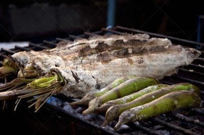 泰国,茄子,格子烤肉,鱼肉,街市,丽体鱼,罗非鱼,尼罗河,鱼肝油,尾鳍